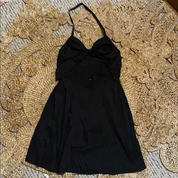 SOLD BCBG Black Mini Sun Dress - Picture 2 of 4